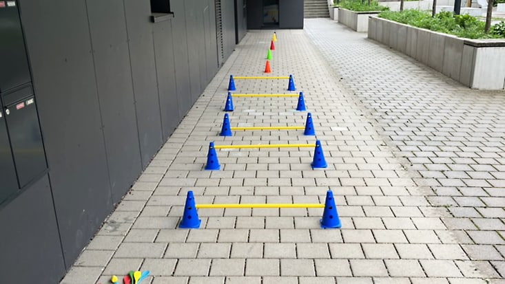 Hütchen zum Sprungtraining