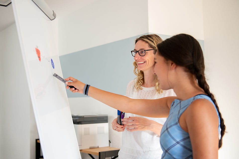 Katherine Surtees - am Whiteboard Katherine Surtees - am Whiteboard